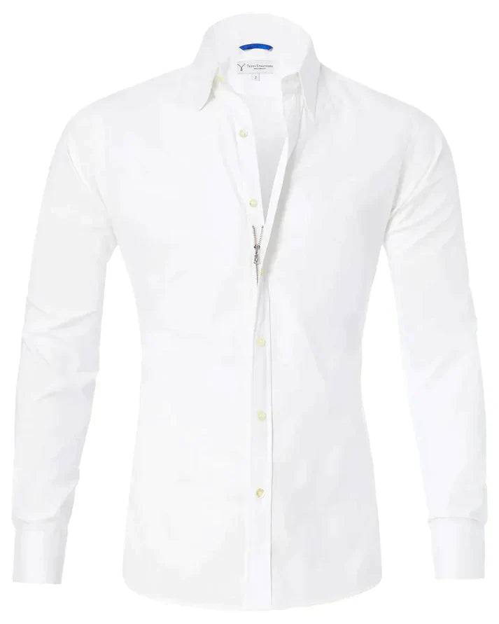 Kurt | Elegantes Hemd mit Stretch und Knopfleiste