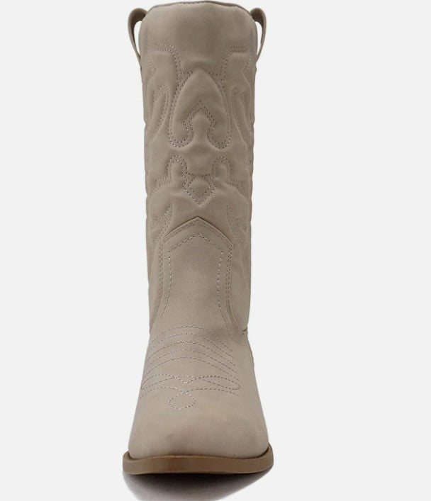 Stilvolle Western-Cowboystiefel mit spitzer Spitze - Gracia
