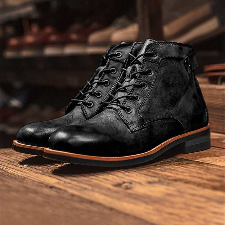 DAVID | Bequeme Leder Herrenschuhe
