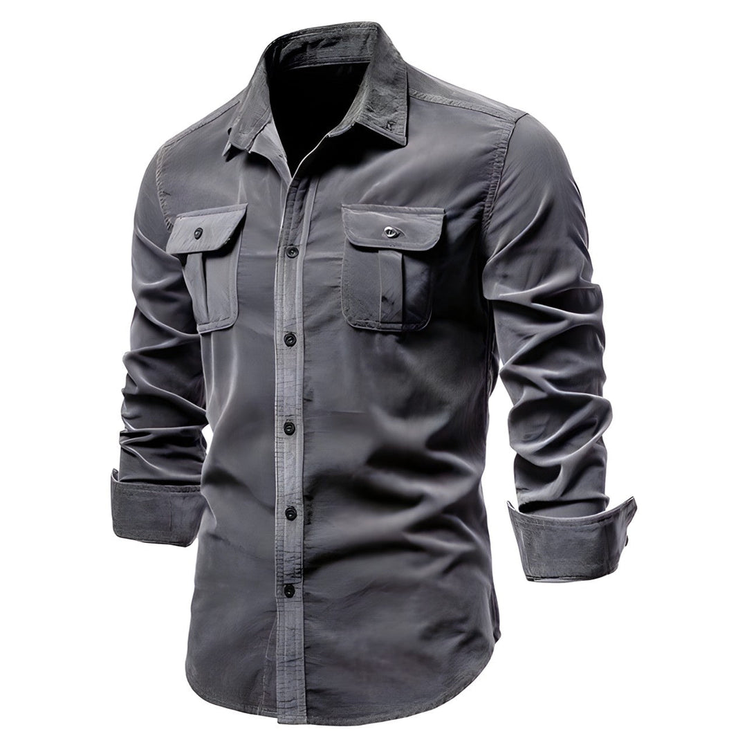 Ron | Eleganter Casual Langarmhemd für Herren