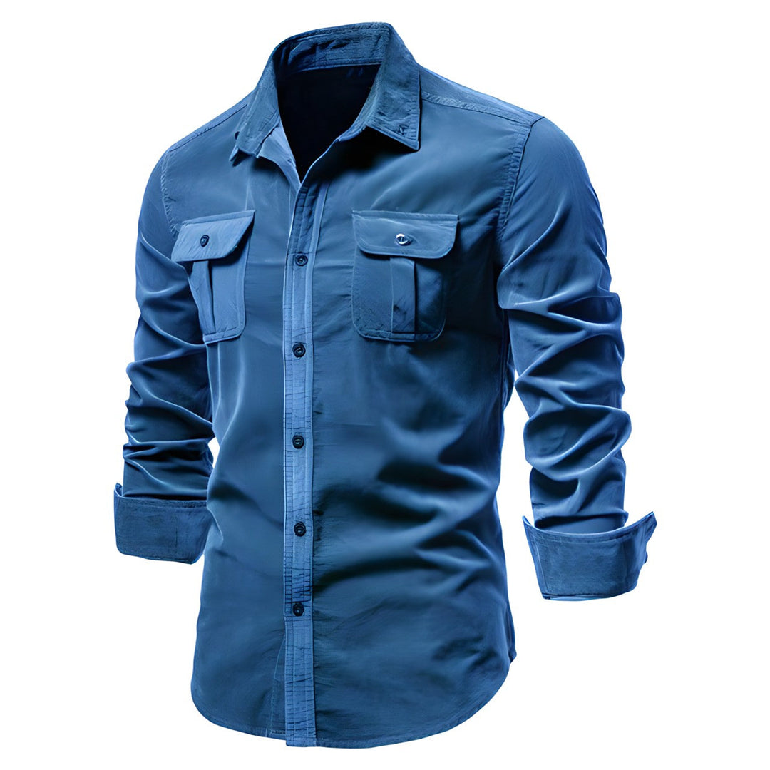 Ron | Eleganter Casual Langarmhemd für Herren