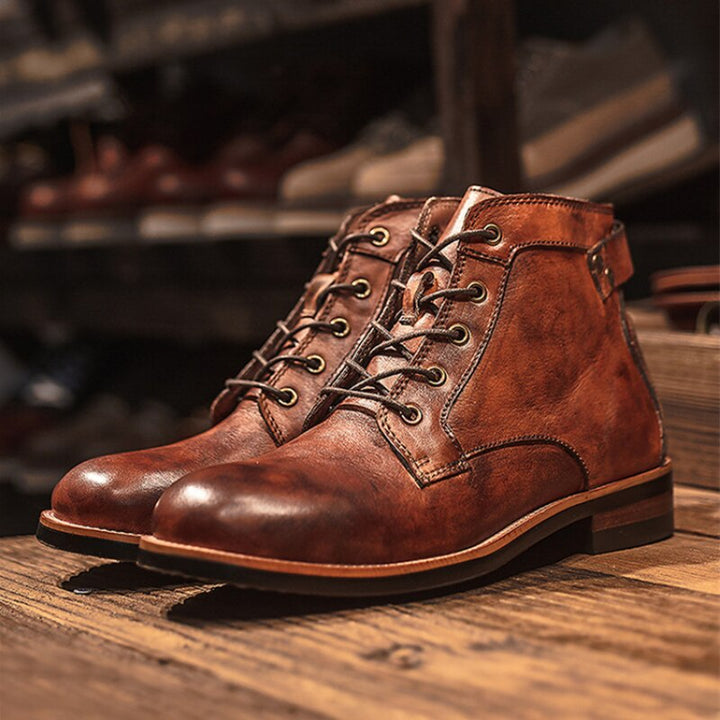 DAVID | Bequeme Leder Herrenschuhe