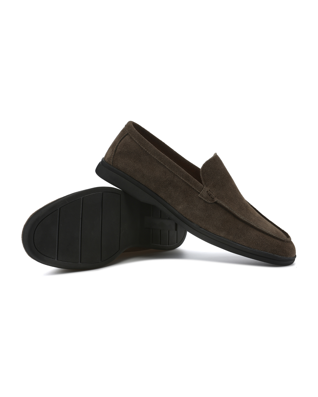 Weber - Premium Wildleder Slipper - Schwarze Sohlen