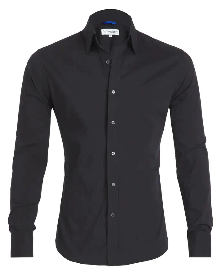 Kurt | Elegantes Hemd mit Stretch und Knopfleiste