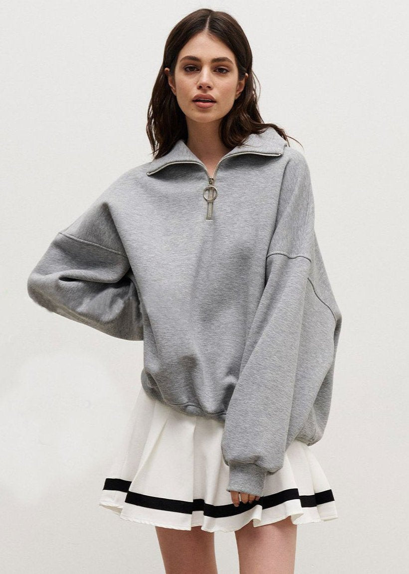 Rhea | Entspannter Halb-Zip-Pullover