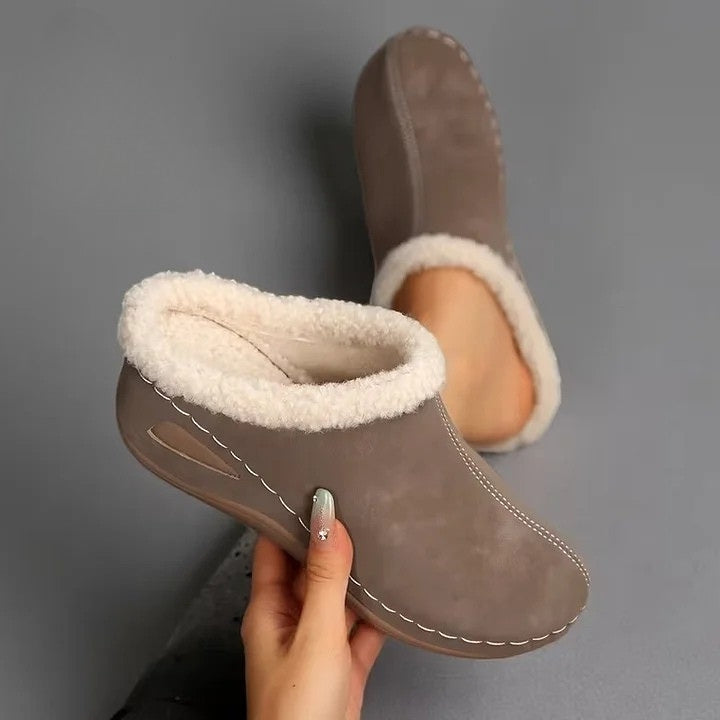 Martine – Gefütterte Slip-on-Schuhe aus Kunstfell