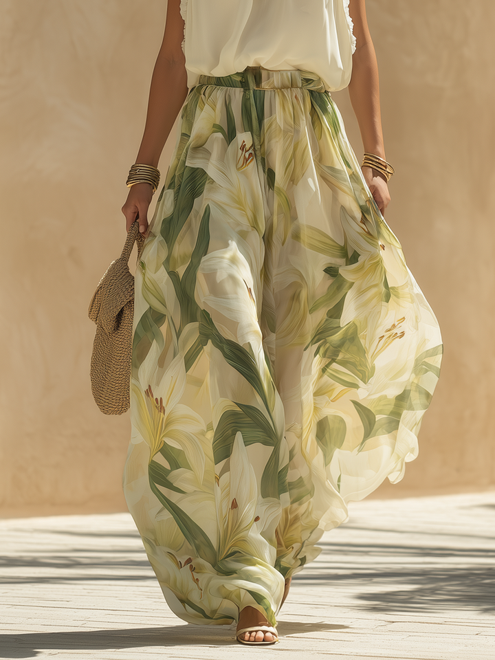 Lyselle™ | Elegantes luftiges Set mit Blumenprint