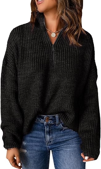 Yvonne | Eleganter Damenpullover mit V-Ausschnitt und Polokragen