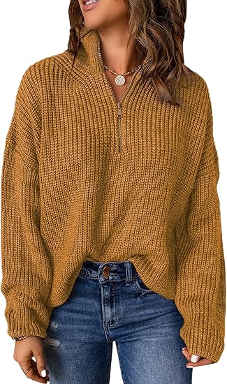 Yvonne | Eleganter Damenpullover mit V-Ausschnitt und Polokragen