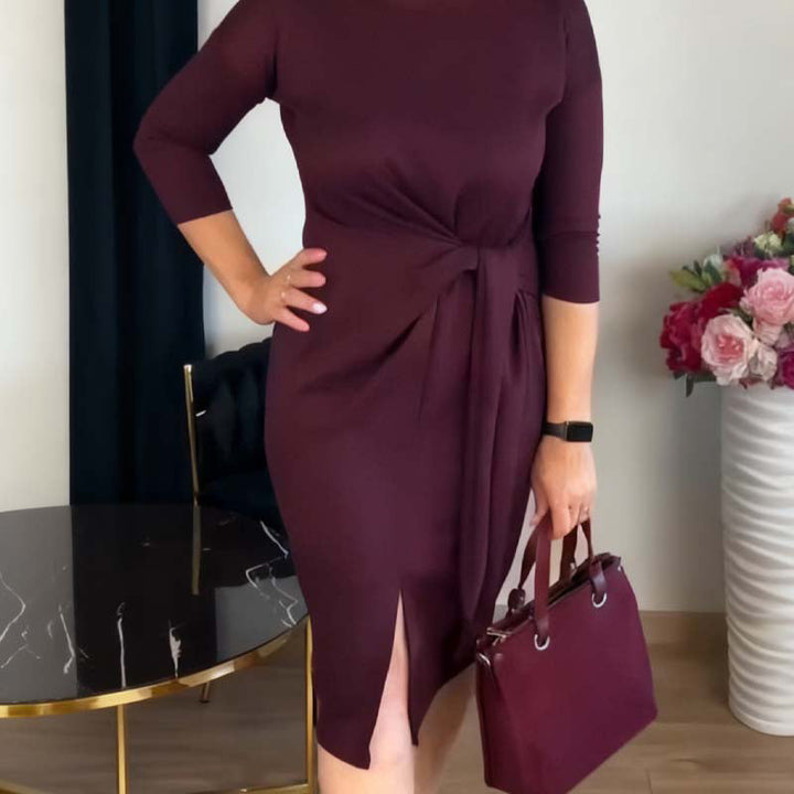 Seraphine – Elegantes Midikleid mit Taillenbindung