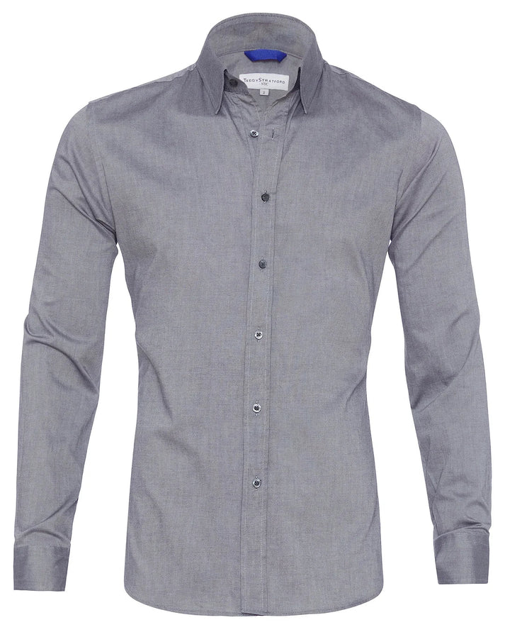 Kurt | Elegantes Hemd mit Stretch und Knopfleiste