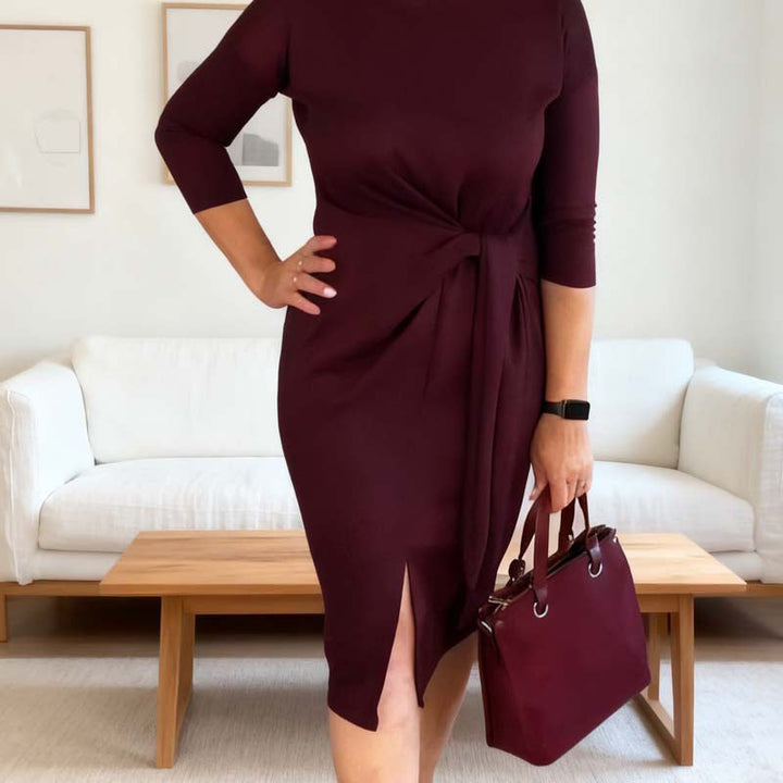 Seraphine – Elegantes Midikleid mit Taillenbindung