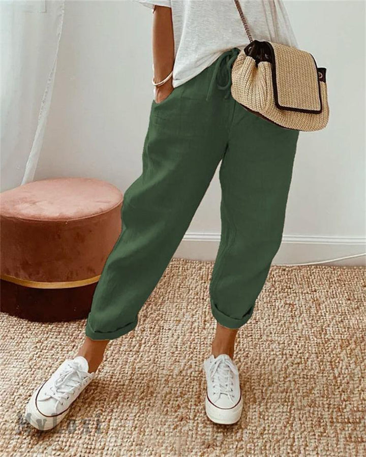 Lena – Leichte Baumwoll-Leinenhose