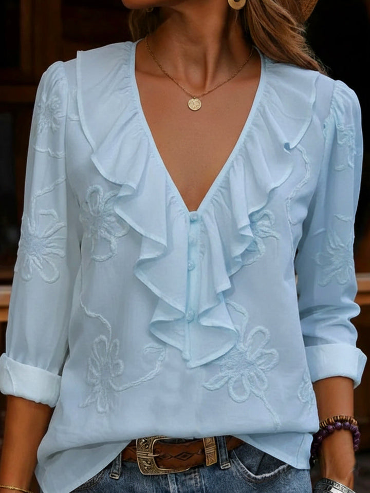 Bella – Florale Retro Bluse