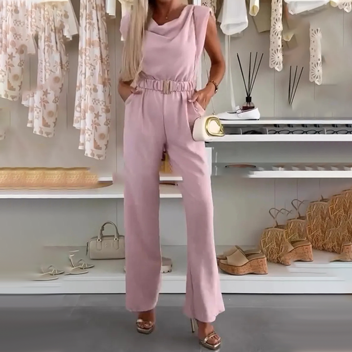 Zirelle – Eleganter Jumpsuit mit weitem Bein und Gürtel