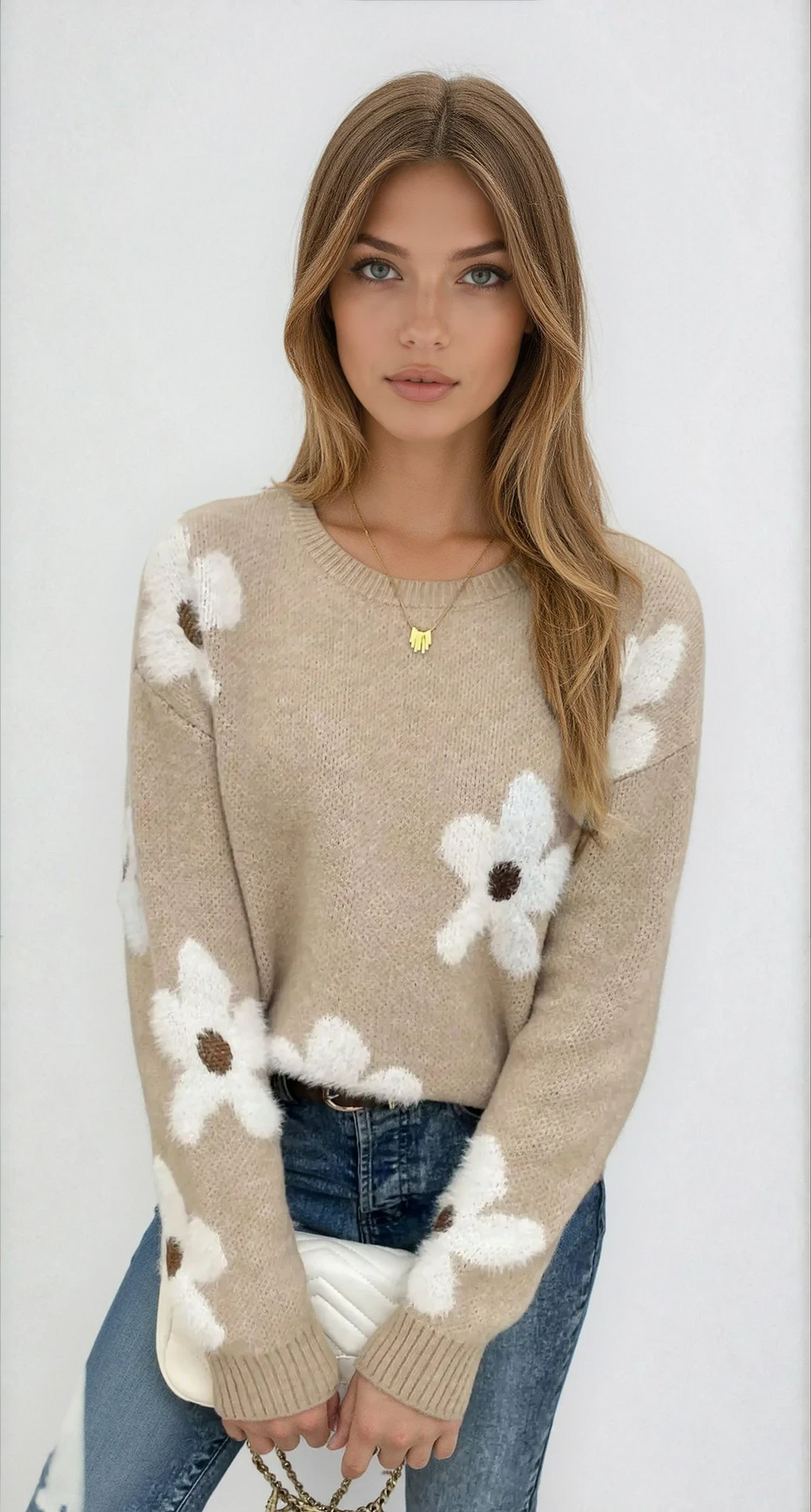 Daisy | Floral Bloom Strickpullover