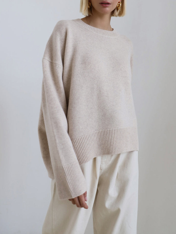 Heidi | Lässiger Oversized Rundhals-Pullover