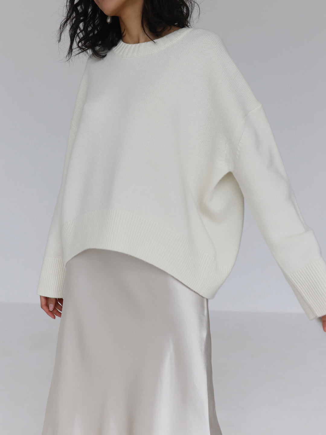 Heidi | Lässiger Oversized Rundhals-Pullover