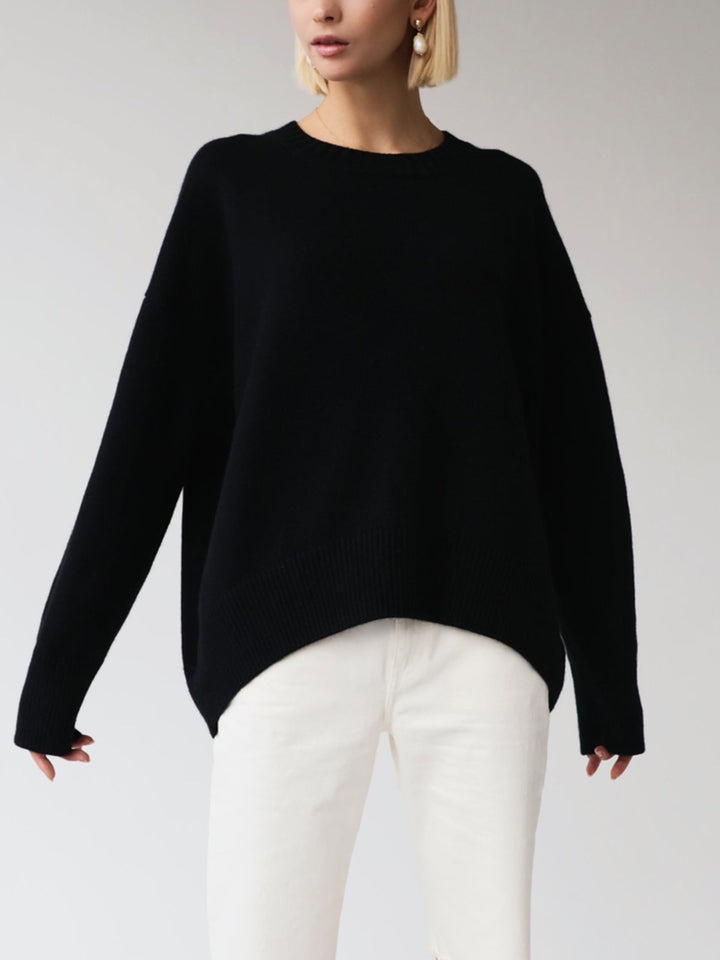 Heidi | Lässiger Oversized Rundhals-Pullover
