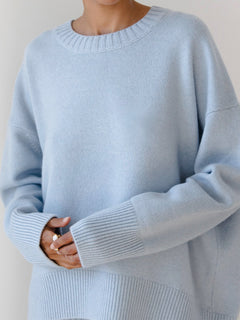 Heidi | Lässiger Oversized Rundhals-Pullover