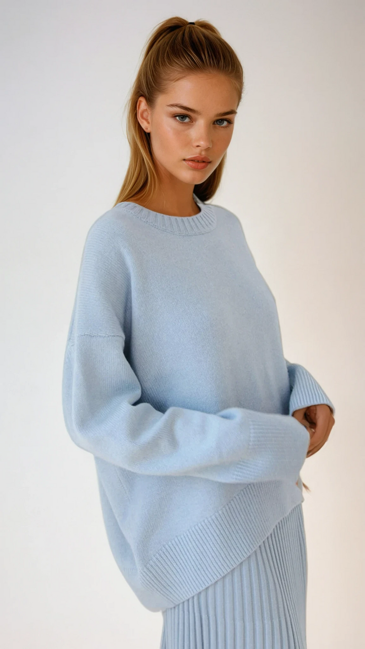 Heidi | Lässiger Oversized Rundhals-Pullover