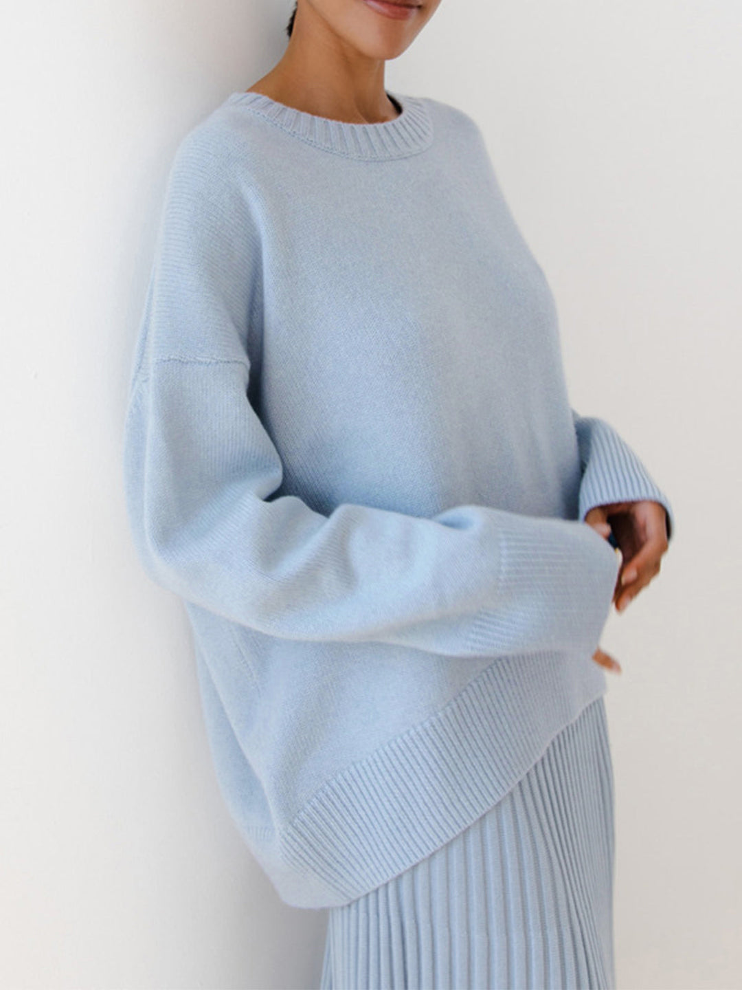 Heidi | Lässiger Oversized Rundhals-Pullover