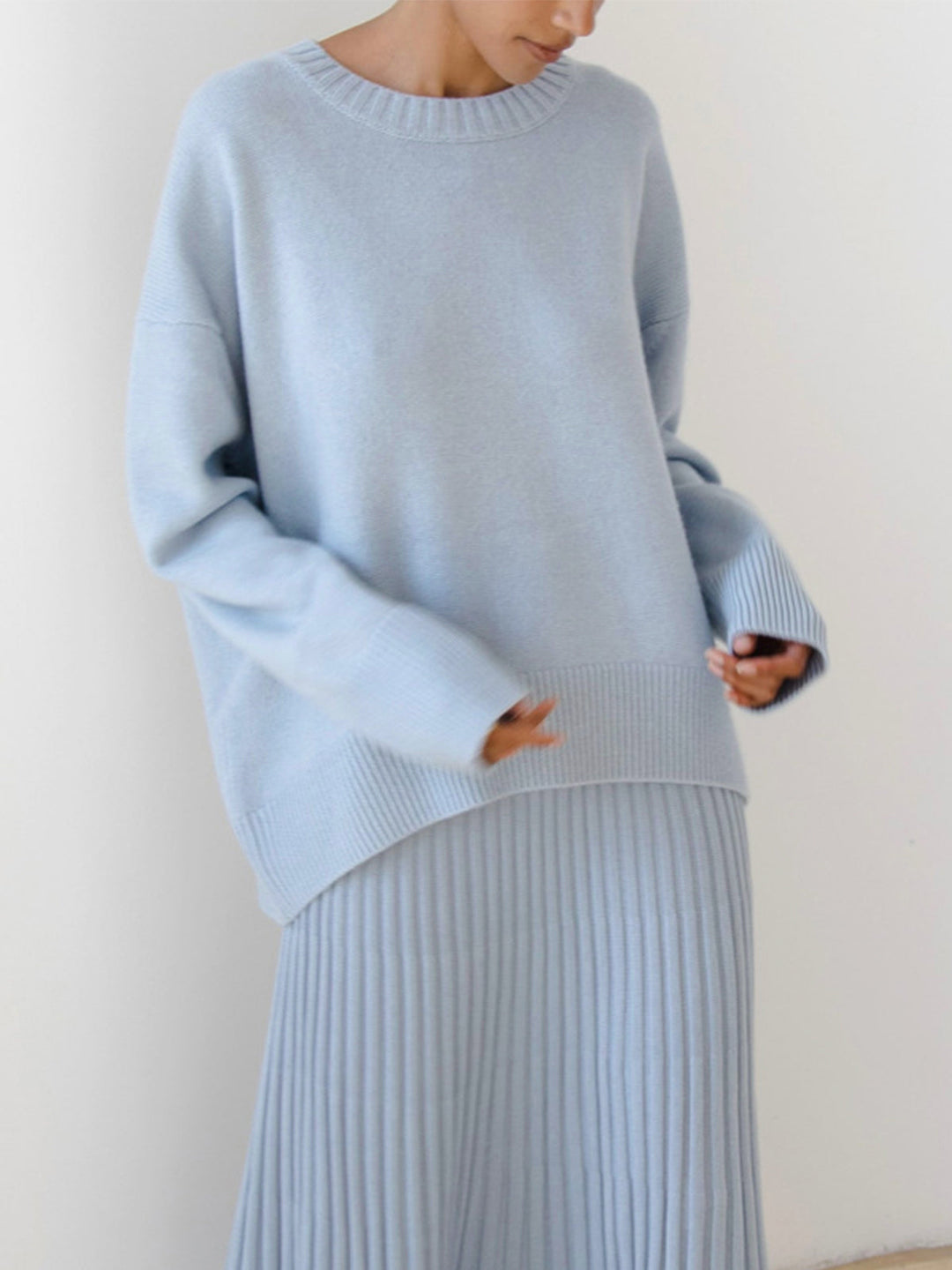 Heidi | Lässiger Oversized Rundhals-Pullover