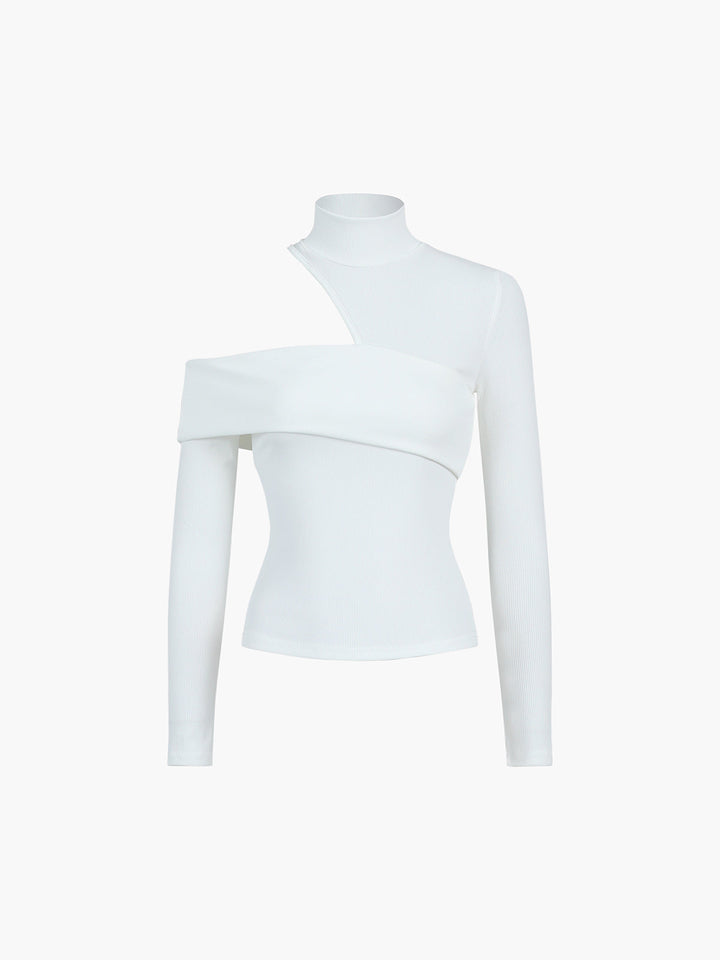 Ginevra | Asymmetrisches Hochkragen-Top