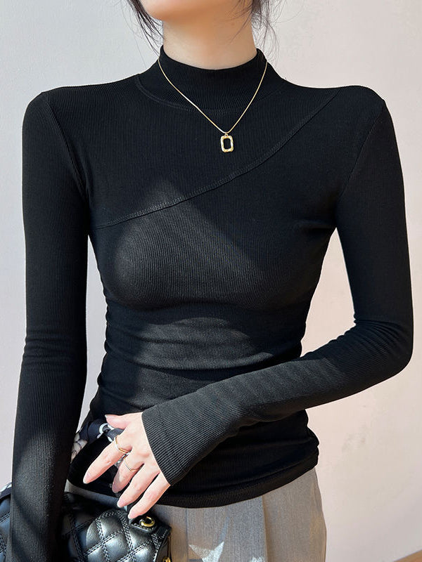 Vivienne | Elegantes Top mit Stehkragen