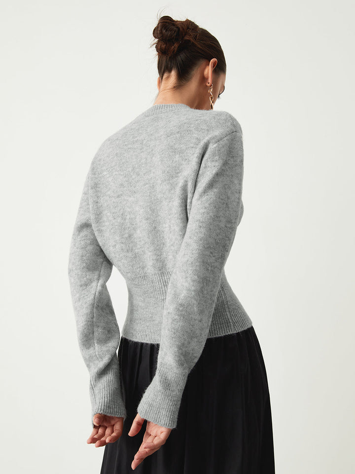 Rosalind | Weicher Halb-Zip Strickpullover