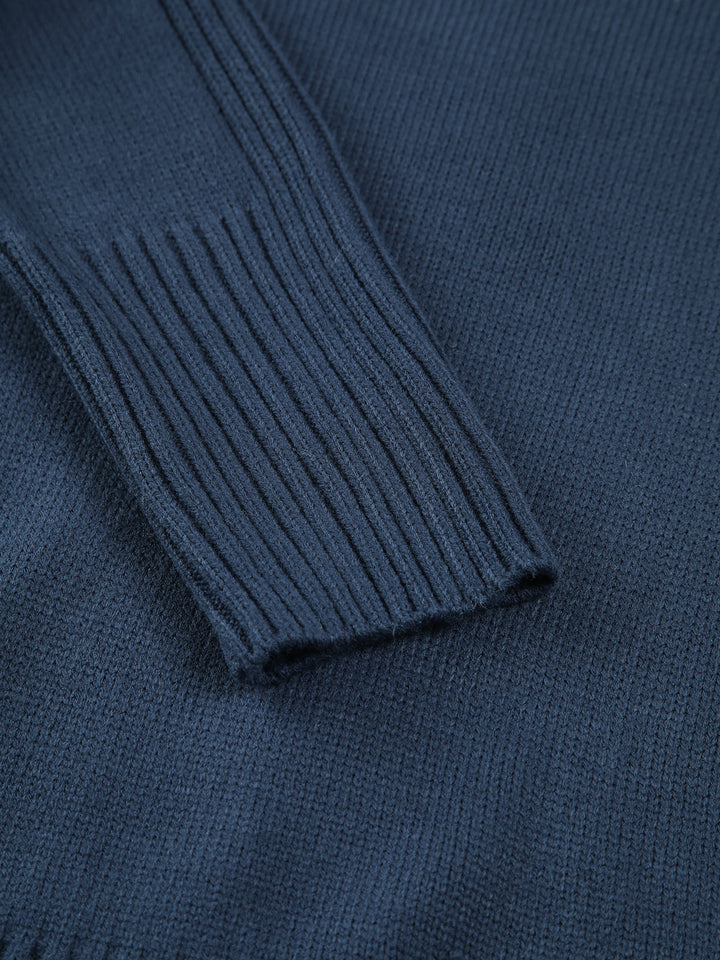 Fern | Gerippter Stehkragenpullover