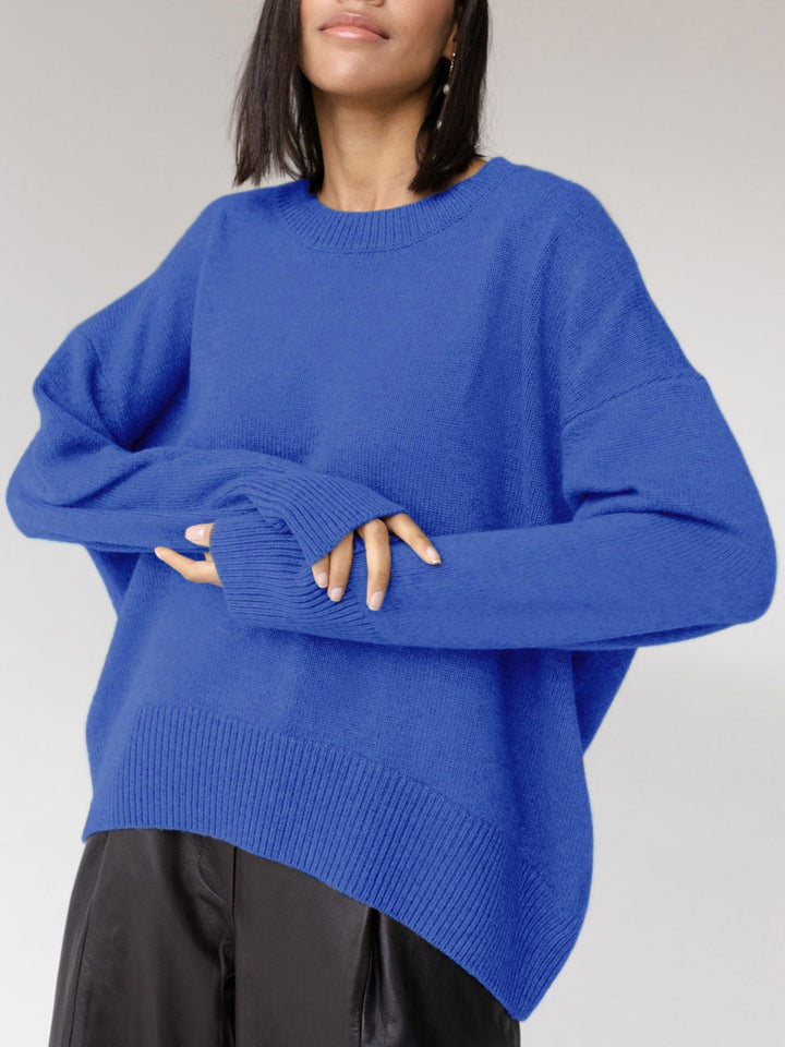 Heidi | Lässiger Oversized Rundhals-Pullover