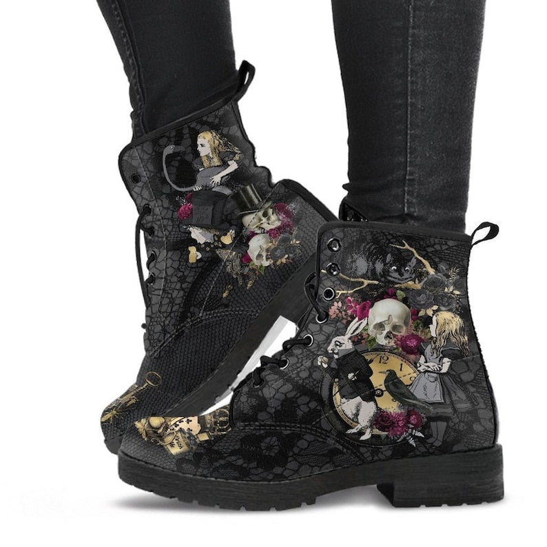 Blumenschädel Winterschuhe