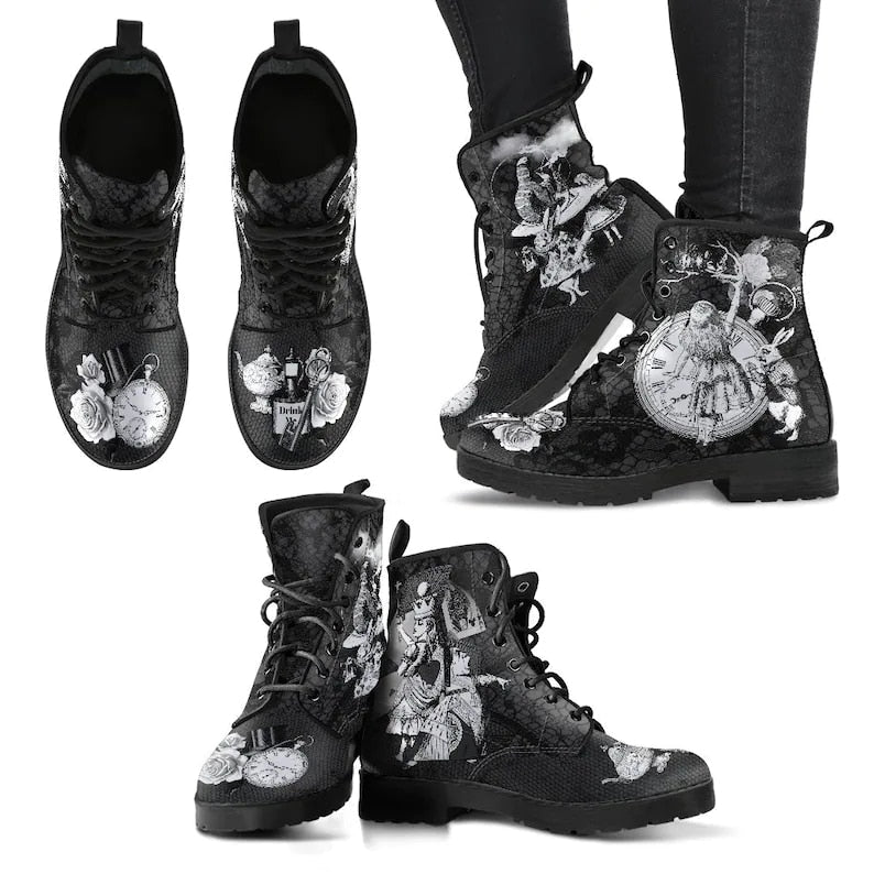 Blumenschädel Winterschuhe