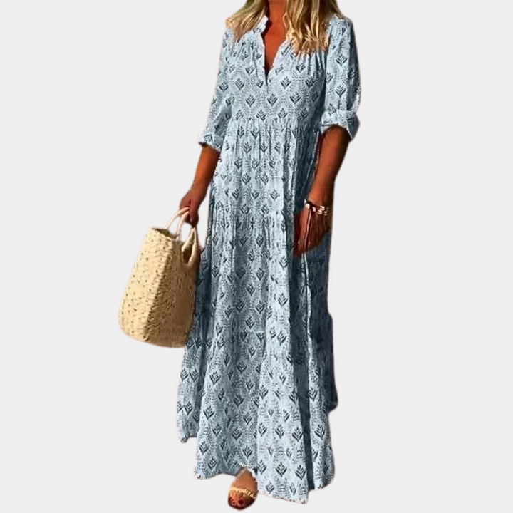 SERA | Stilvolles und Bequemes Frühlings Maxi Kleid