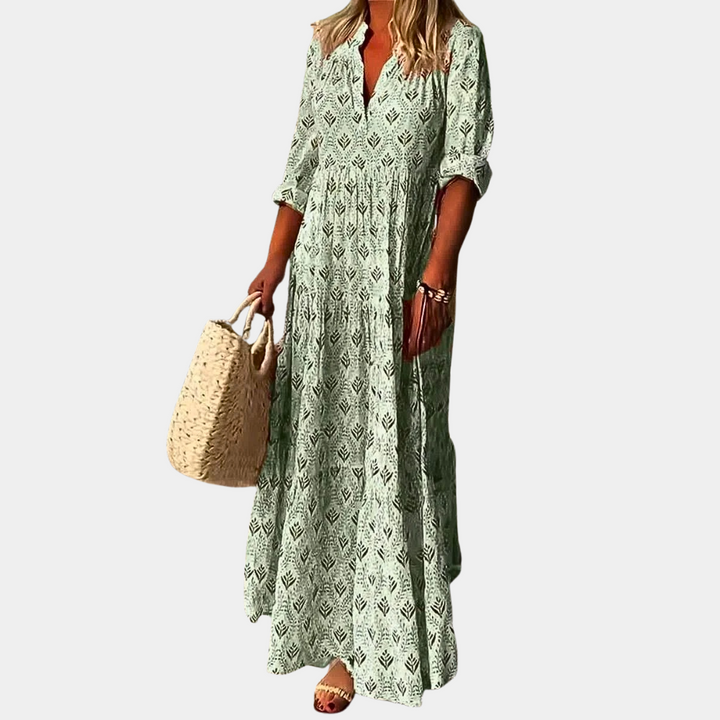 SERA | Stilvolles und Bequemes Frühlings Maxi Kleid