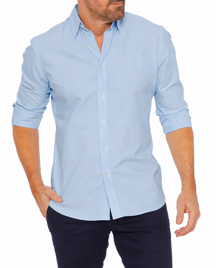 Kurt | Elegantes Hemd mit Stretch und Knopfleiste
