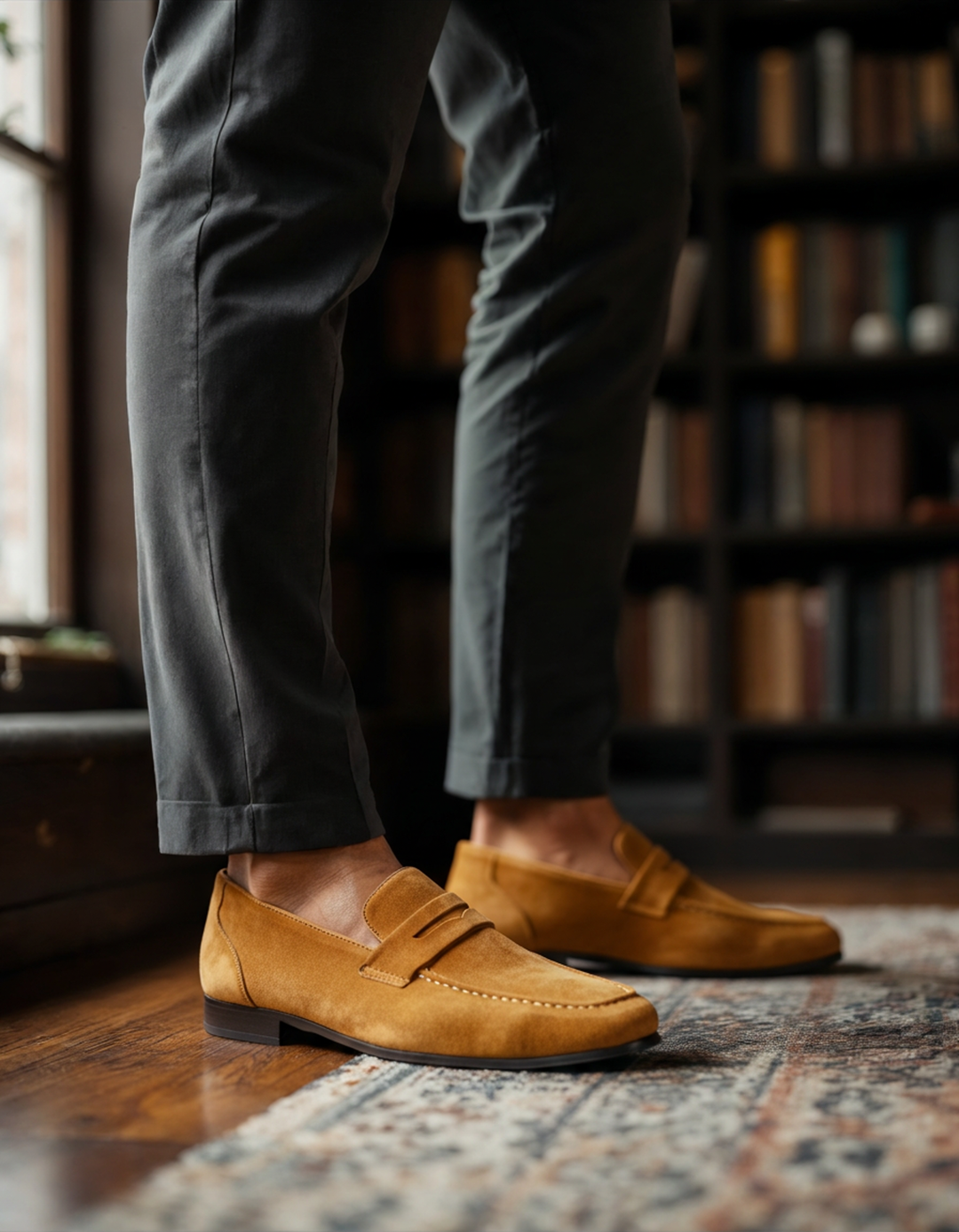 Weber - Wildleder Penny Loafers