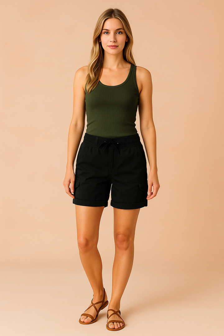 Dorothy Cargo Shorts für Damen mit Taschen
