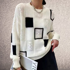 Freya | Gemusterter, Bequemer Pullover