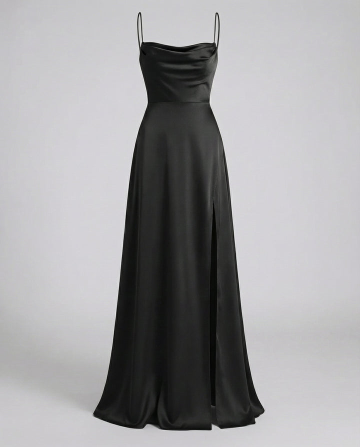 Elegantes Maxi Kleid für Damen mit Beinschlitz – Femininer Stil für Besondere Anlässe und Vielseitige Kombinationsmöglichkeiten