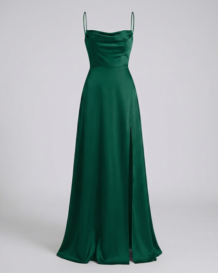 Elegantes Maxi Kleid für Damen mit Beinschlitz – Femininer Stil für Besondere Anlässe und Vielseitige Kombinationsmöglichkeiten