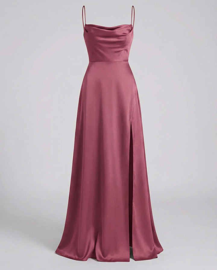 Elegantes Maxi Kleid für Damen mit Beinschlitz – Femininer Stil für Besondere Anlässe und Vielseitige Kombinationsmöglichkeiten