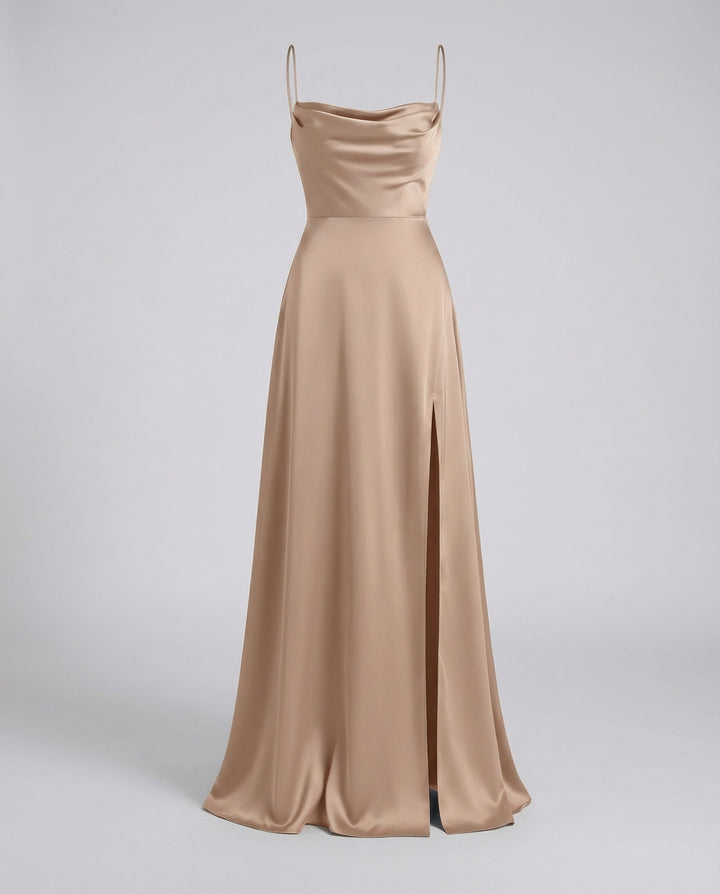 Elegantes Maxi Kleid für Damen mit Beinschlitz – Femininer Stil für Besondere Anlässe und Vielseitige Kombinationsmöglichkeiten