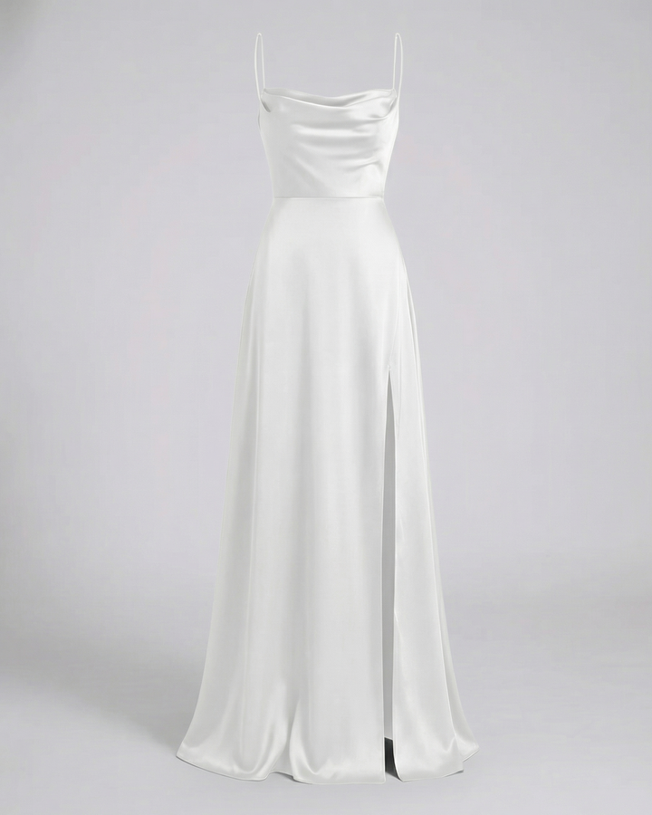 Elegantes Maxi Kleid für Damen mit Beinschlitz – Femininer Stil für Besondere Anlässe und Vielseitige Kombinationsmöglichkeiten