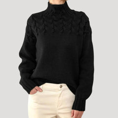 Denise | Grobstrick Hoher Kragen Pullover