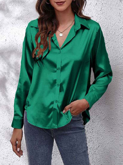 Karen I Classy Langärmelige Bluse für Frauen