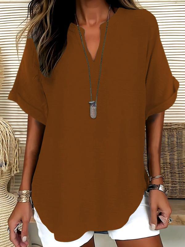 Mara™ – Luftige V-Ausschnitt Bluse