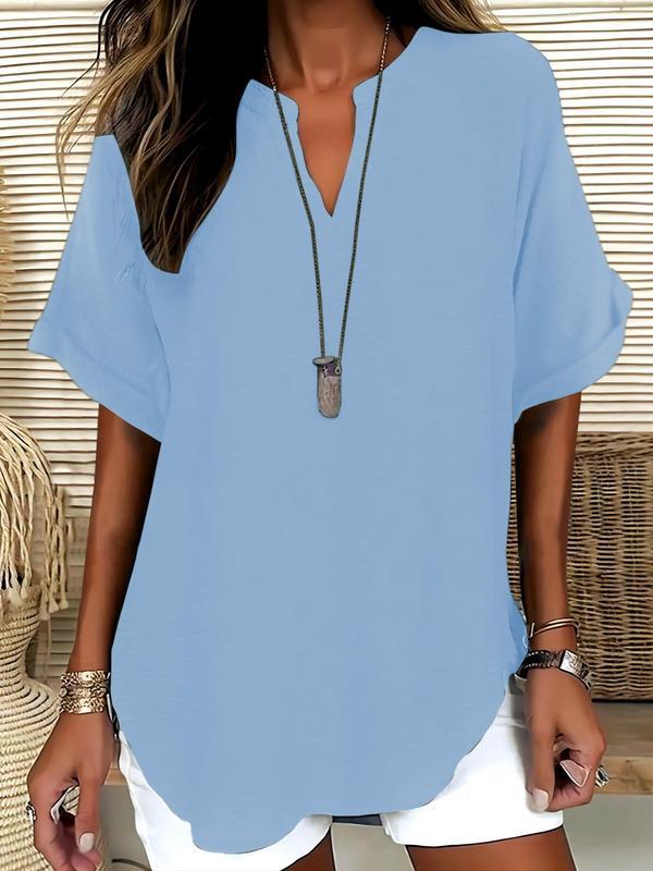 Mara™ – Luftige V-Ausschnitt Bluse