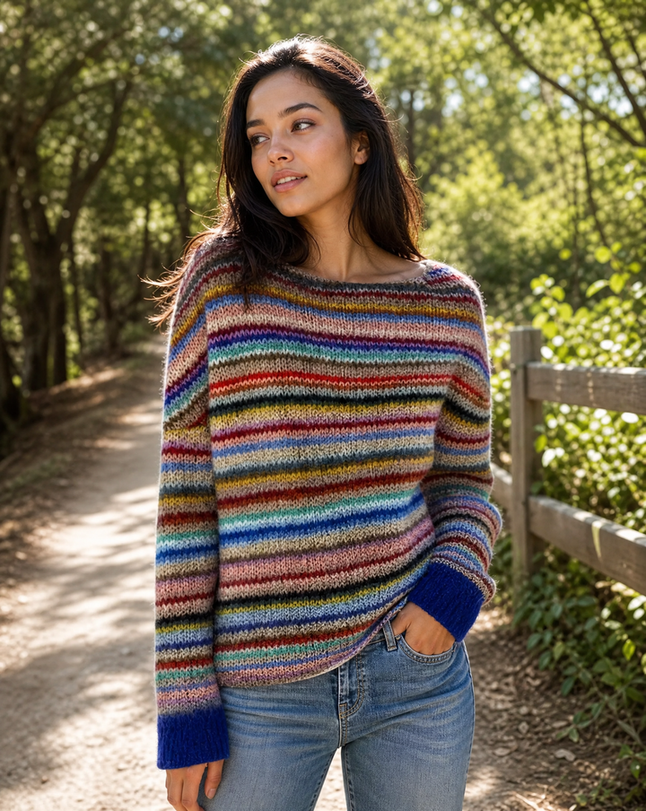 Elsa | Gemütlicher gestreifter Pullover